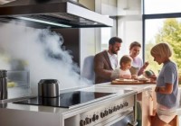 现代集成灶无烟厨房，打造健康生活新选择