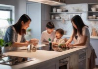 金柜集成灶：告别手洗烦恼，自动清洗新体验