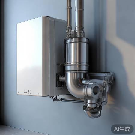 壁挂炉排烟管冷却，安全排放