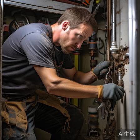 水管破裂需更换，工具辅助或求助