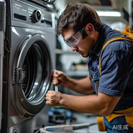 关闭电源,拆甩桶螺丝