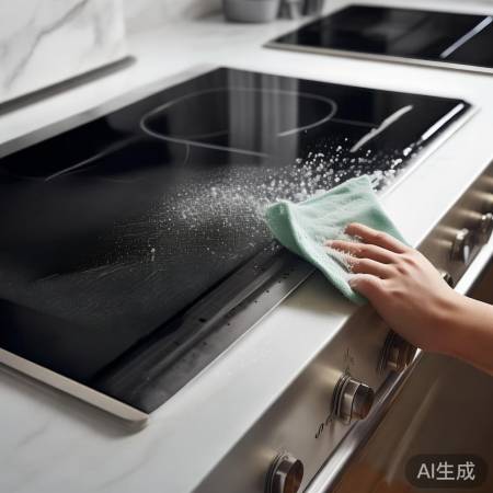 集成灶清洁：湿布擦拭，防短路、