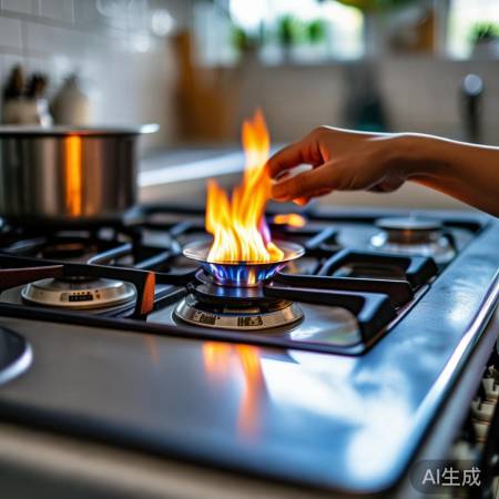 燃气灶火候要适中