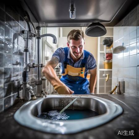 检查排水管，清除堵塞物