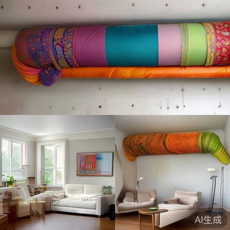 巧妙遮挡空调管，变创意装饰