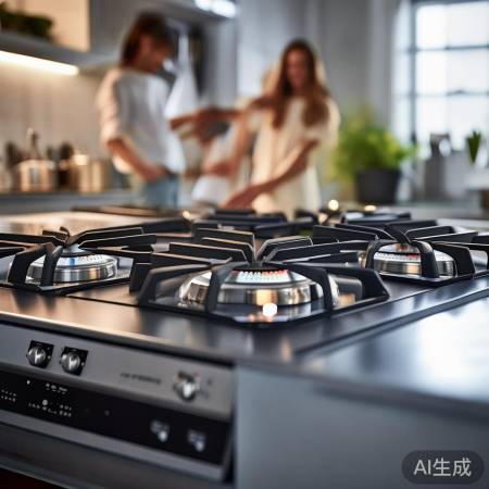 美的燃气灶0330，安全防漏，