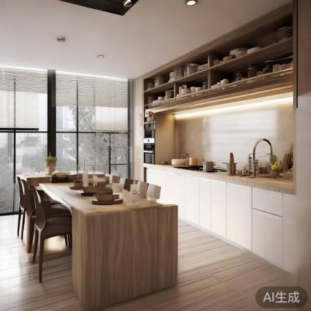 碗柜消毒柜，布局卫生清洁