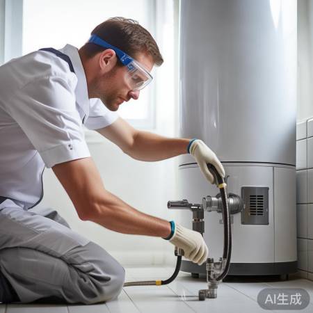 安装排水管,勿用力过猛