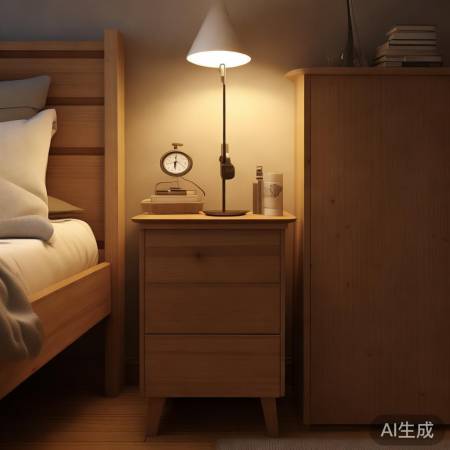 床头柜旁安全储存区