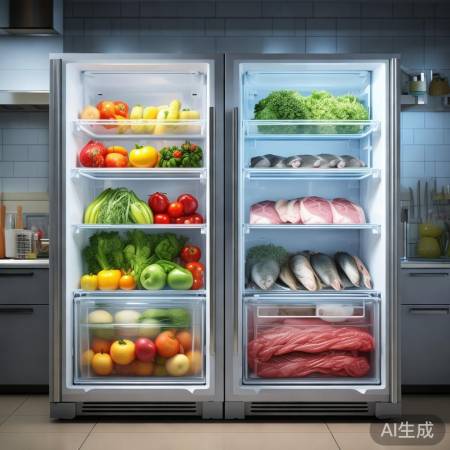 食物分区冷藏冷冻