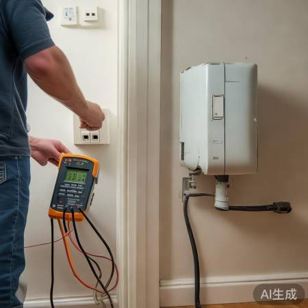 检查插座、接地线,试换小功率热