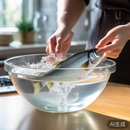 鱼儿冷水澡除腥消毒