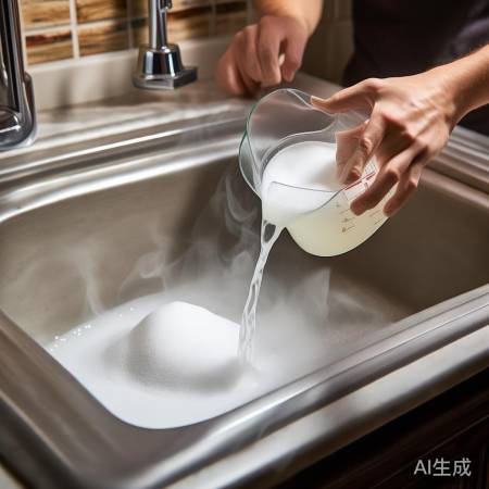 醋碱热水通堵塞