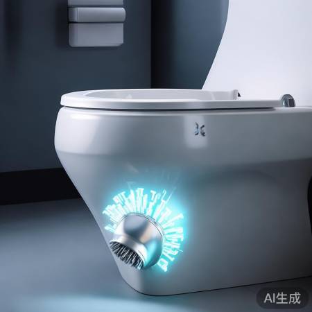 智能马桶刷,清洁消毒两不误