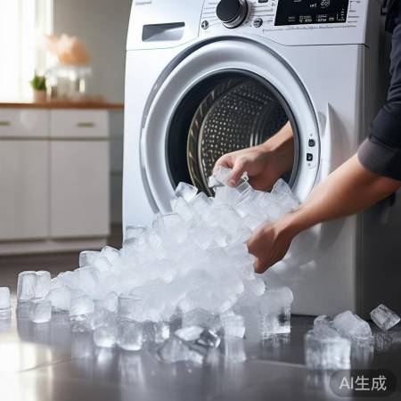 洗衣机加冰块洗涤法