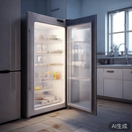冰箱门没关，冷气泄露