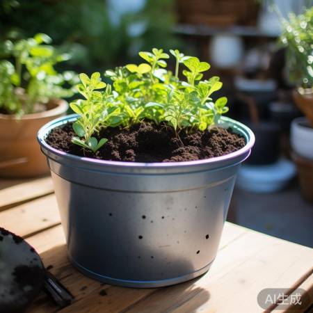 清洁打磨桶壁促植物生长