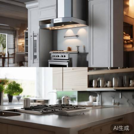 油烟机安装方式：顶侧两式