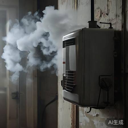 壁挂炉燃烧不完全,通风不良