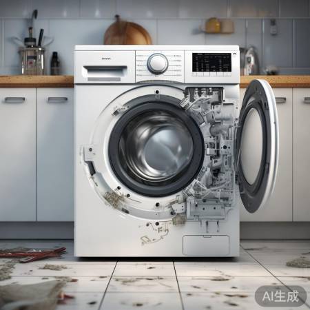 洗衣机噪音大，检查轴承与传动带