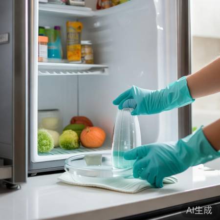 食醋擦拭冰箱消毒去味