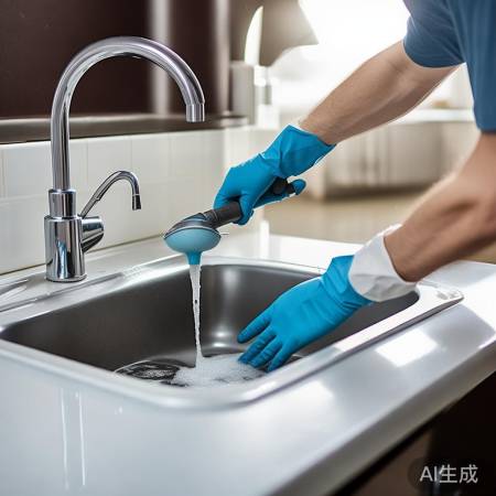 检查排水管,清理杂物