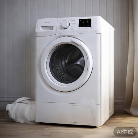 简约白色洗衣机,格调高
