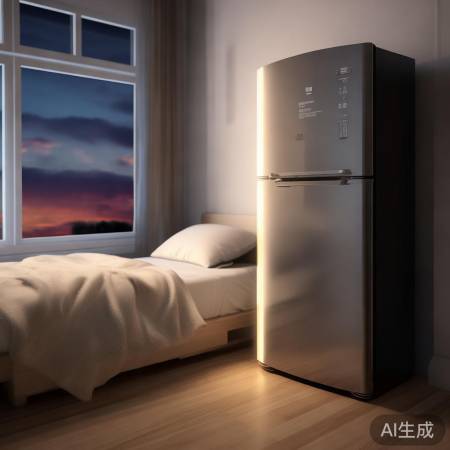 电冰箱远离床，减少辐射。