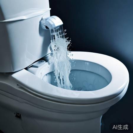 智能马桶冲水如水枪