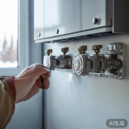 关闭阀门防冻裂