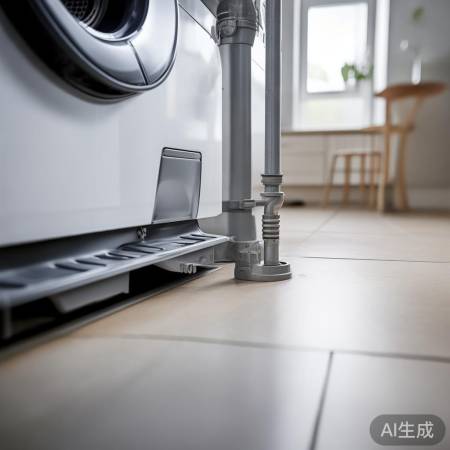 洗衣机底部找排水口,离地20厘