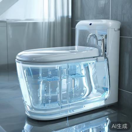 智能马桶带水箱，过滤水更卫生