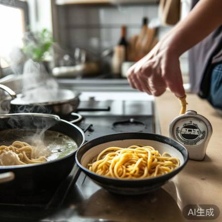 煮面先设长时，适时调整。