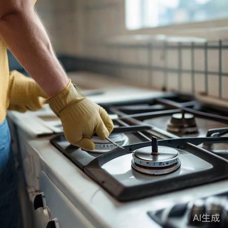 燃气灶自查：清理燃烧器，检查进