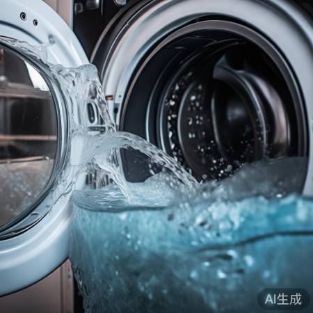 测试洗衣机，观察排水进水