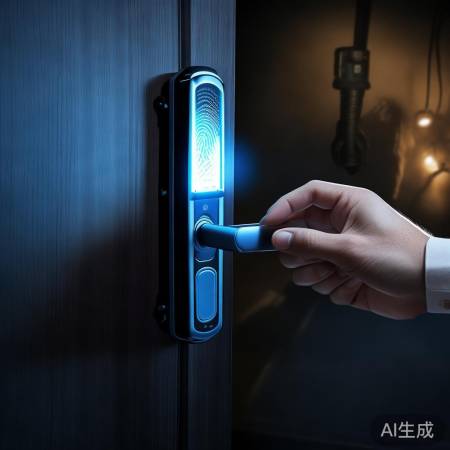 指纹锁安全可靠，自动报警防贼入