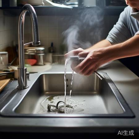 热水冲刷洗衣机下水道