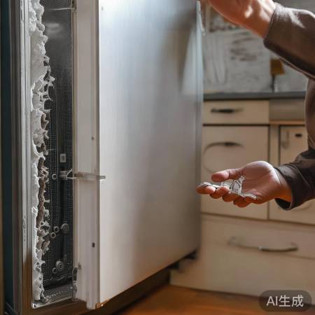 消毒柜门关不严，自行更换或求助