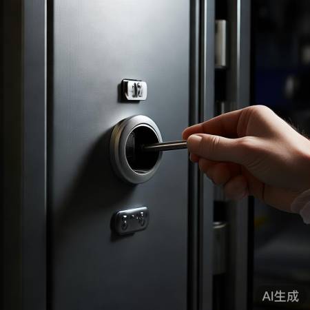 重置机械锁:插物旋转至咔哒声