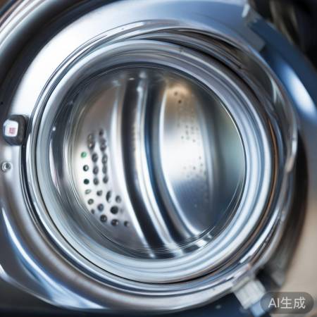 观察洗衣机内无污渍