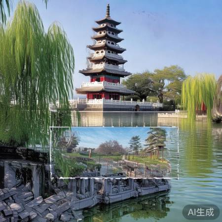 北海公园历史风情冰箱贴