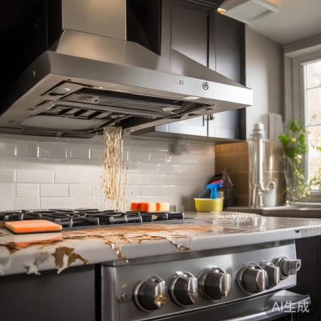 油烟机侧门油膜清除法