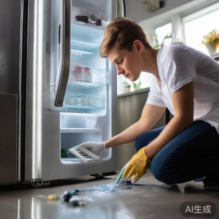 冰箱清洁防流水不畅