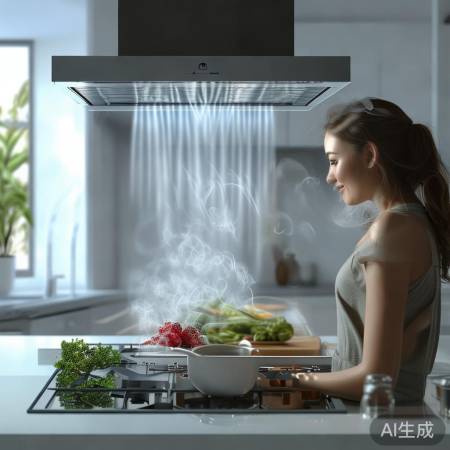 油烟瞬间吸排,烹饪无忧