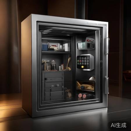 “高端保险柜内部宽敞，科学隔层