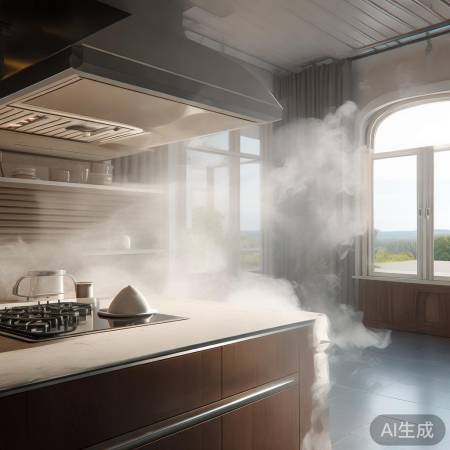 厨房转弯，排烟亮堂透气