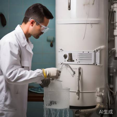 使用清洁剂排污热水器