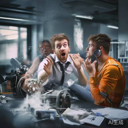 高压空气意外，冷静撤离，急救心