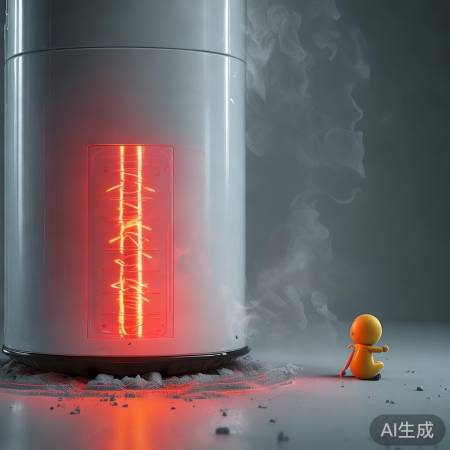 热水器使用过频,清洗灯亮