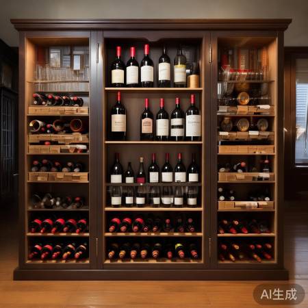 红酒柜摆放,量体裁衣